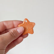 Tag ster oranje glitters