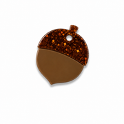 Hondentag eikeltje glitter dopje MINI