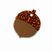 Hondentag glitter dopje eikeltje