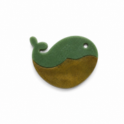Hondentag goud groen walvis