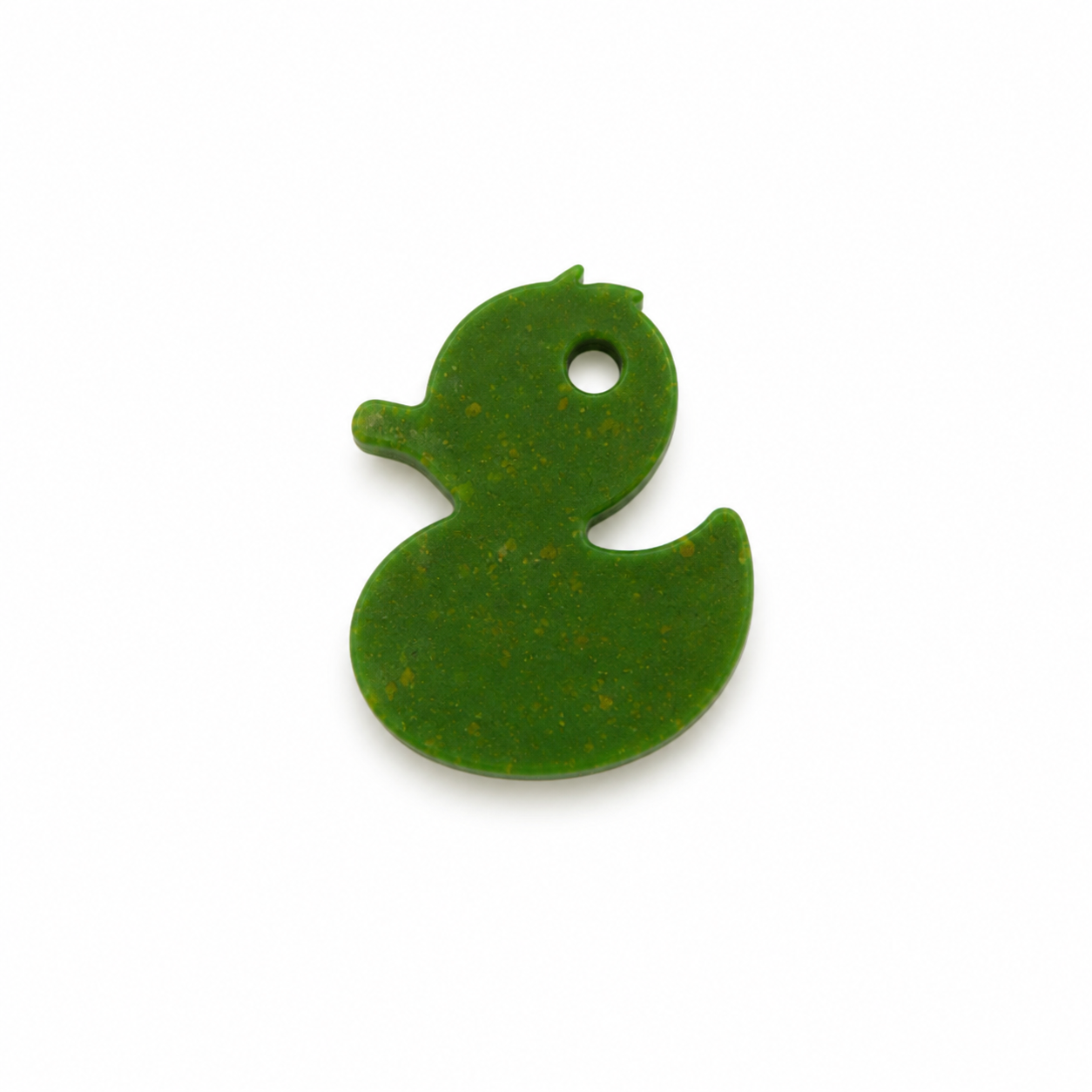 Hondentag mos groen glitter badeend MINI