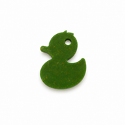 Hondentag mos groen glitter badeend MINI