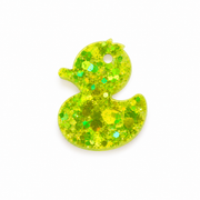 Hondentag geel/groen glitter badeend MINI