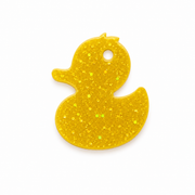 Hondentag geel glitter badeend MINI