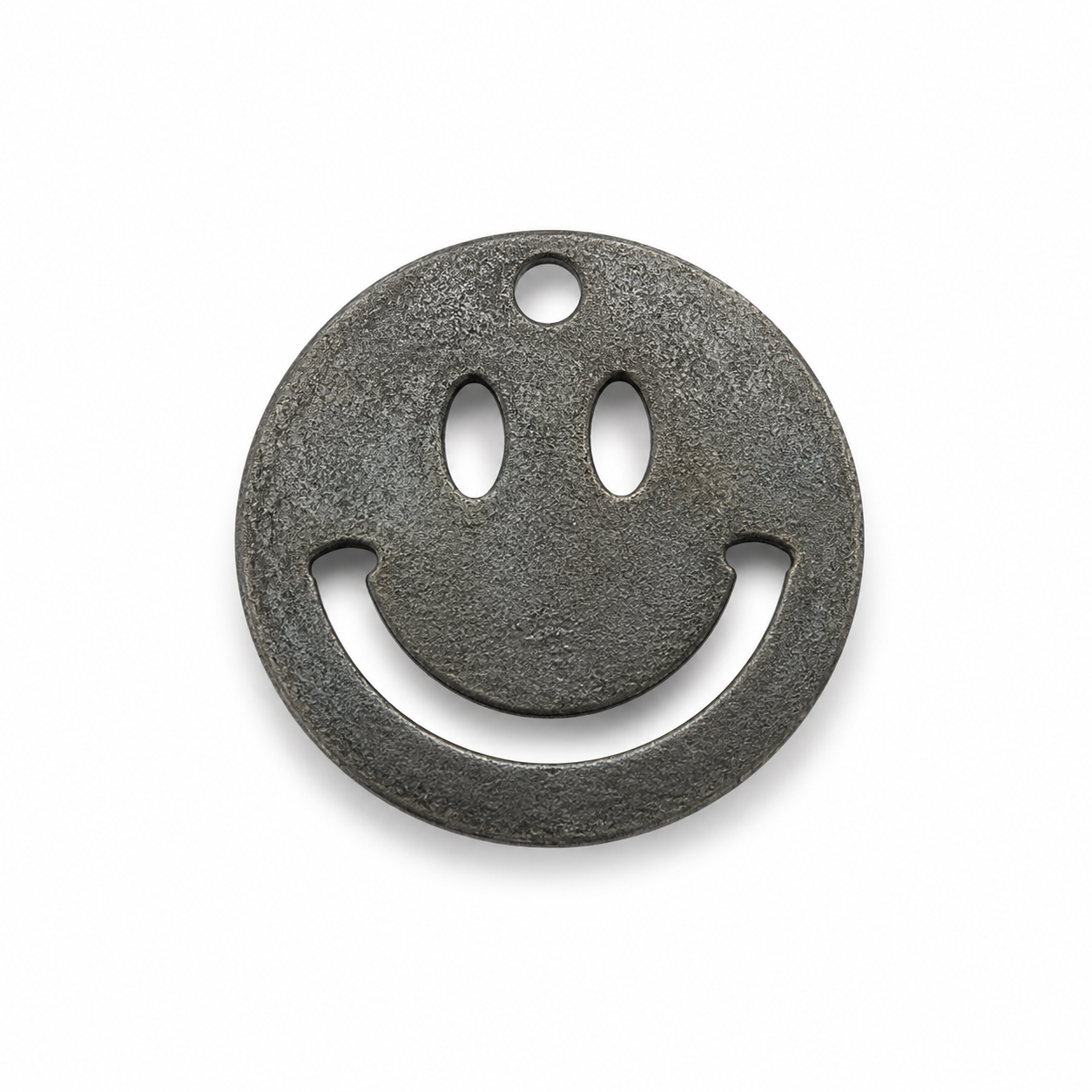 Hondentag zilveren smiley MINI