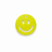 Hondentag neon geel smiley MINI