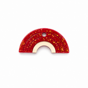 Hondentag glitter regenboog MINI