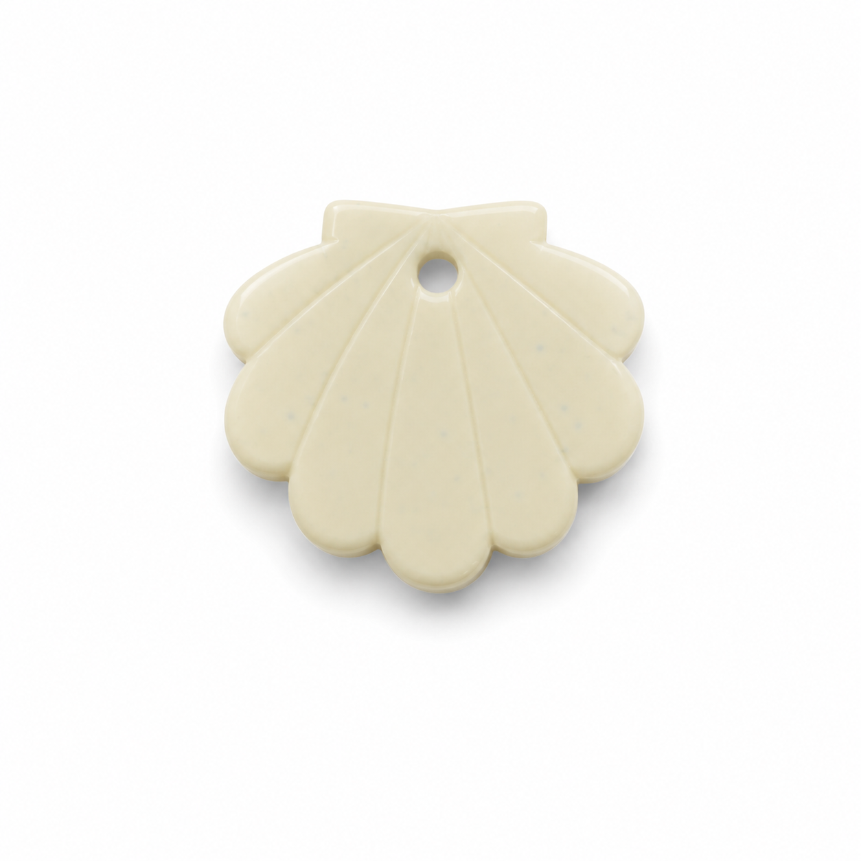 Hondentag witte schelp MINI