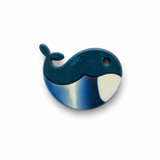 Hondentag white blue walvis MINI