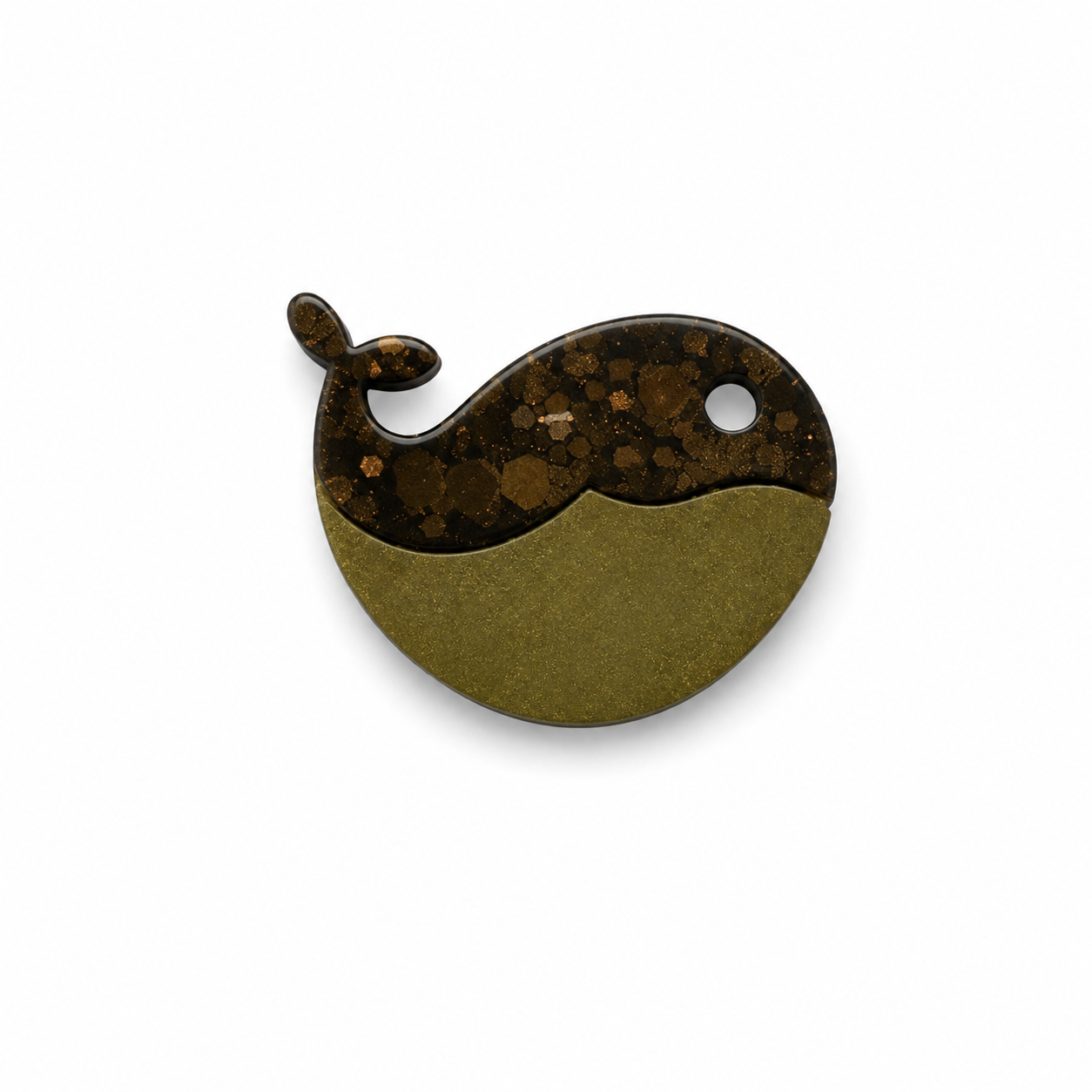 Hondentag bruin walvis MINI