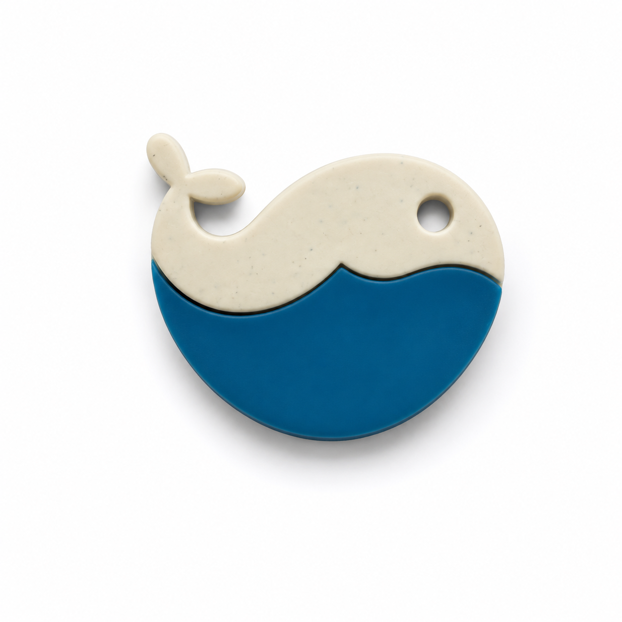 Hondentag blauw wit walvis MINI