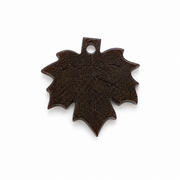 Hondentag eikenblad bruin MINI S