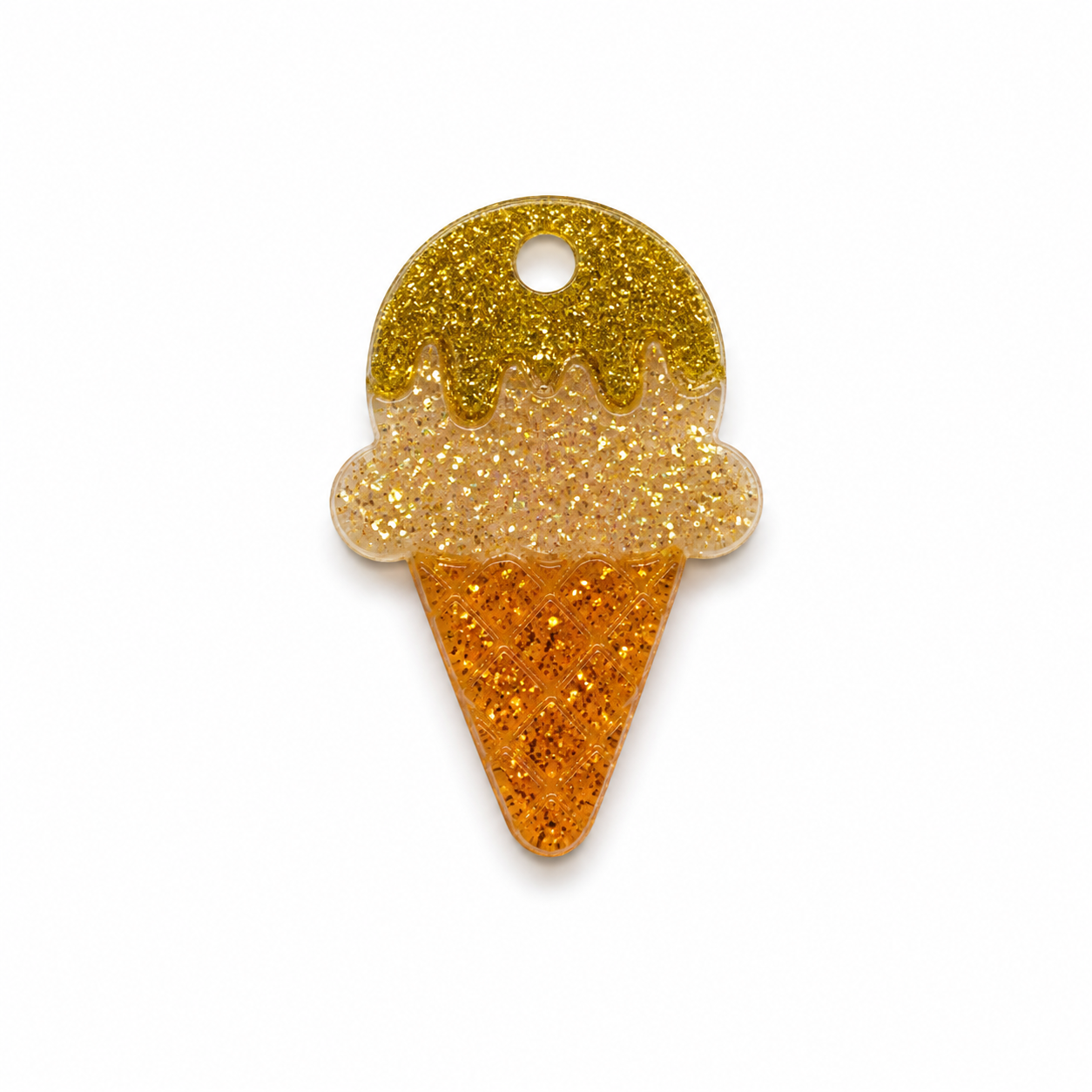 Hondentag caramel ijsje MINI