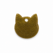 Hondentag goud glitter kat MINI S