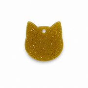 Hondentag gouden glitter kat MINI S