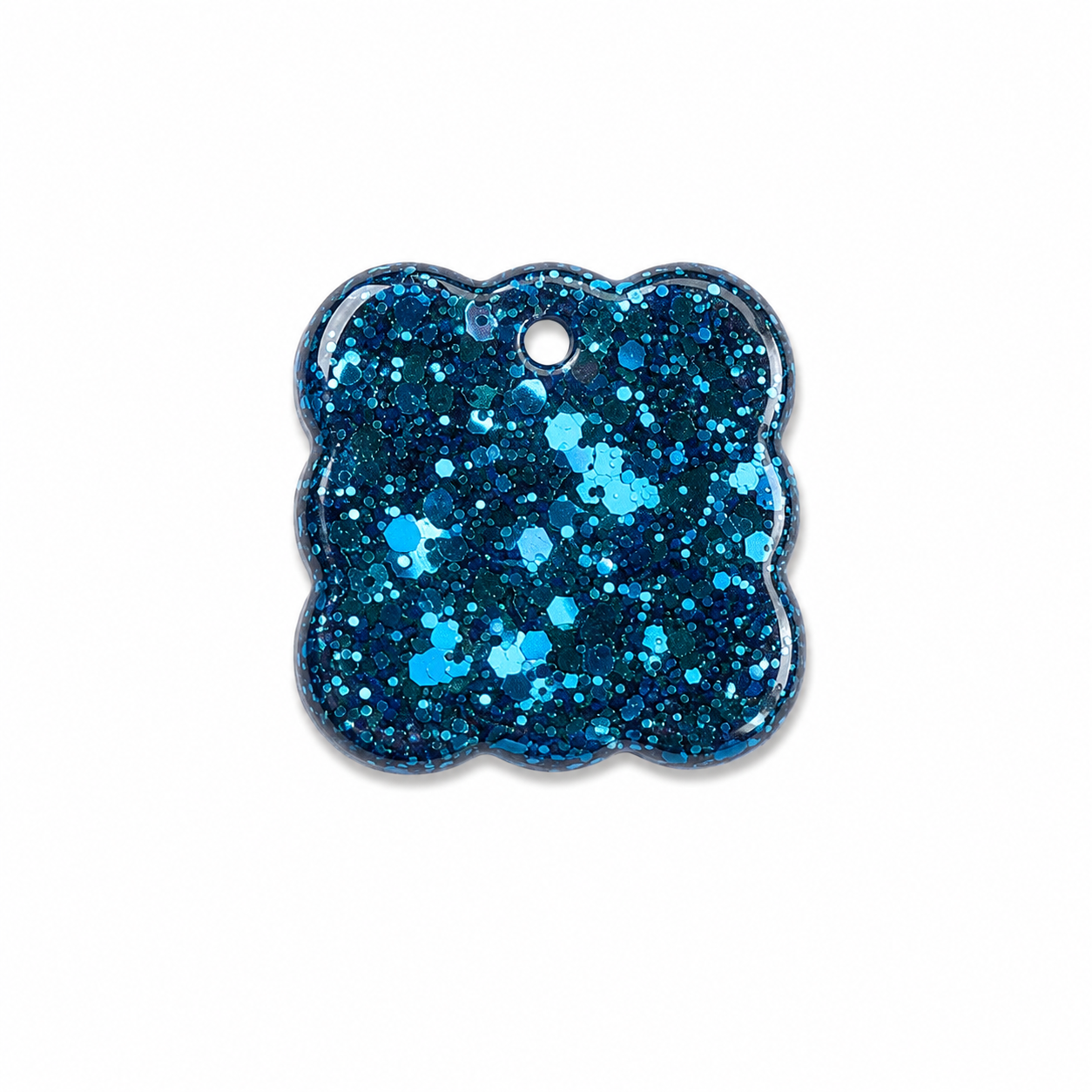 Hondentag glitter vierkant