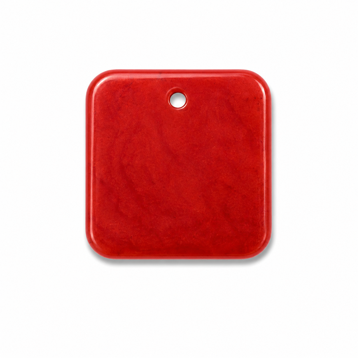 Hondentag roze metallic vierkant