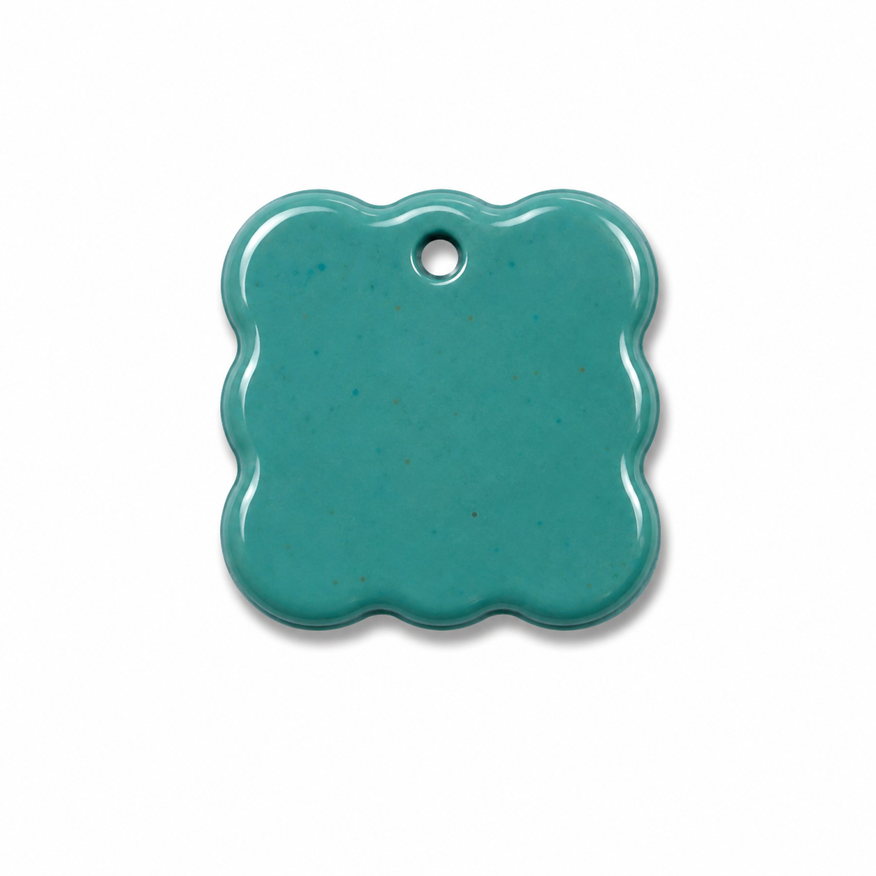 Hondentag blauw vierkant