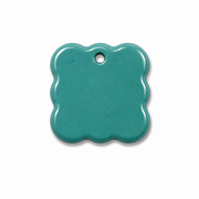 Hondentag blauw vierkant