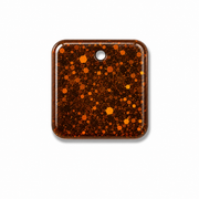 Hondentag bruin glitter vierkant