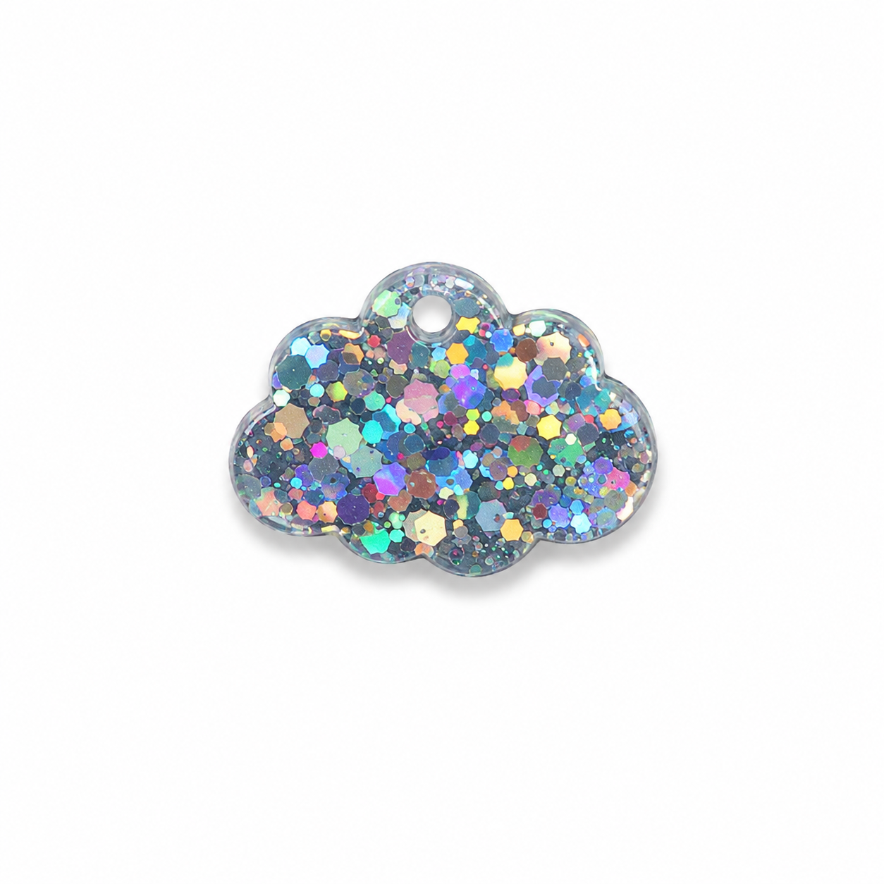 Hondentag glitter wolkje