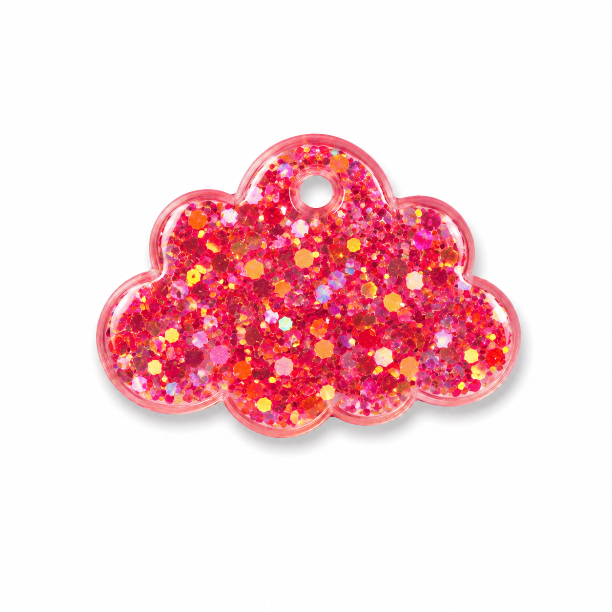 Hondentag glitter wolkje