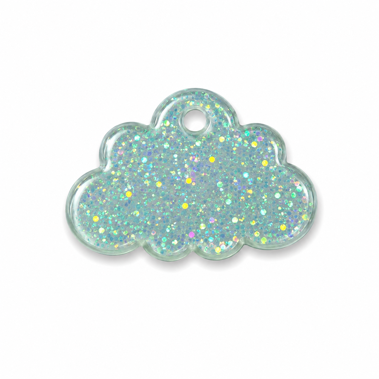 Hondentag glitter wolkje