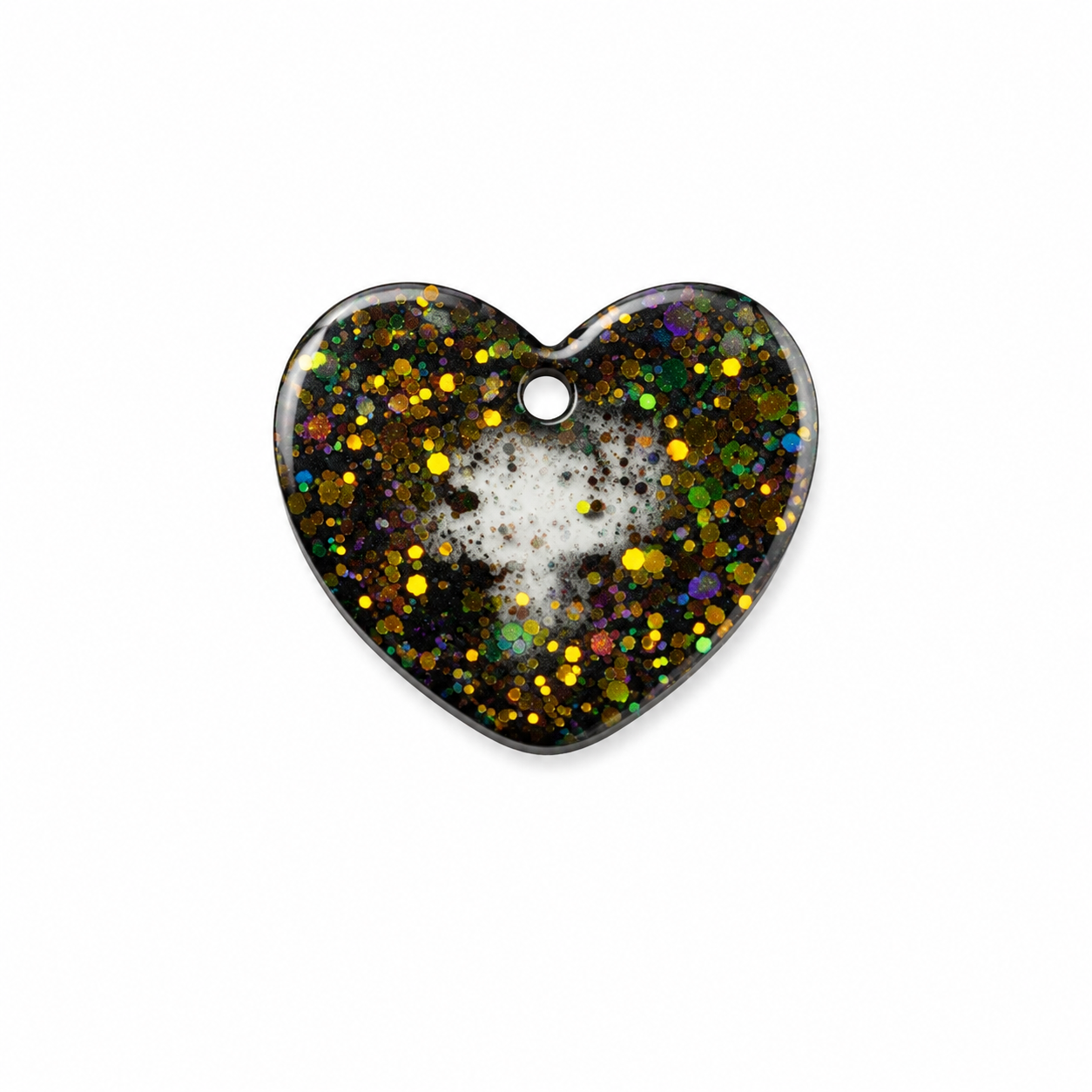 Hondentag glitter hart