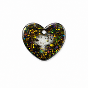 Hondentag glitter hart