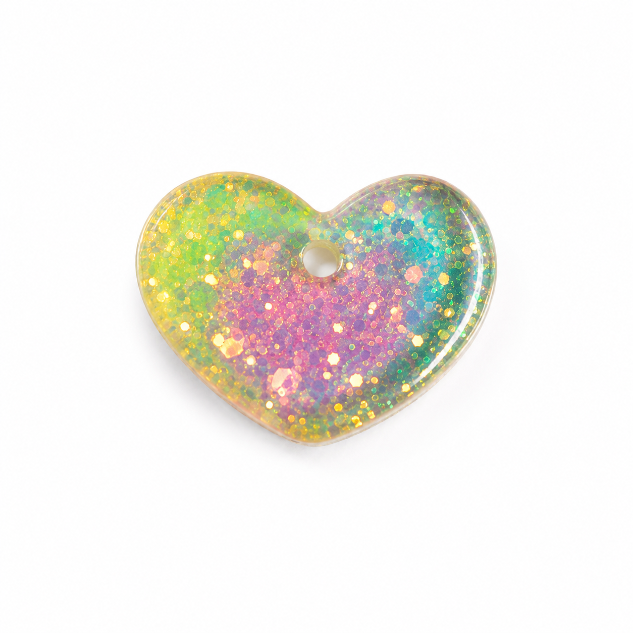 Hondentag glitter hart