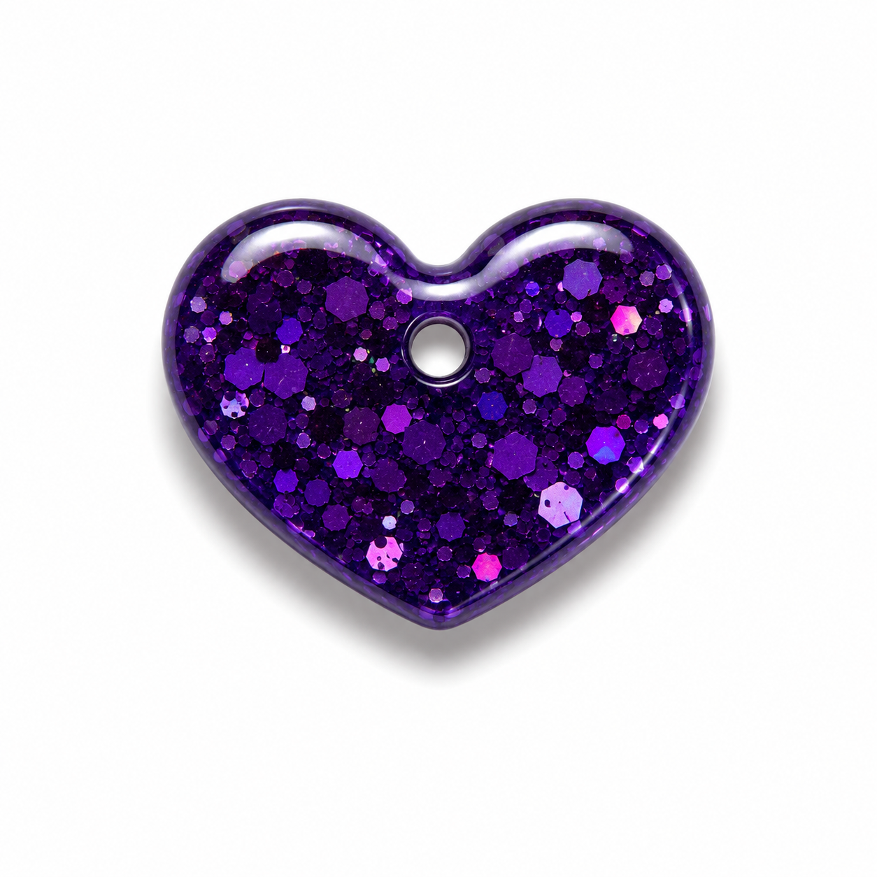 Hondentag glitter hart