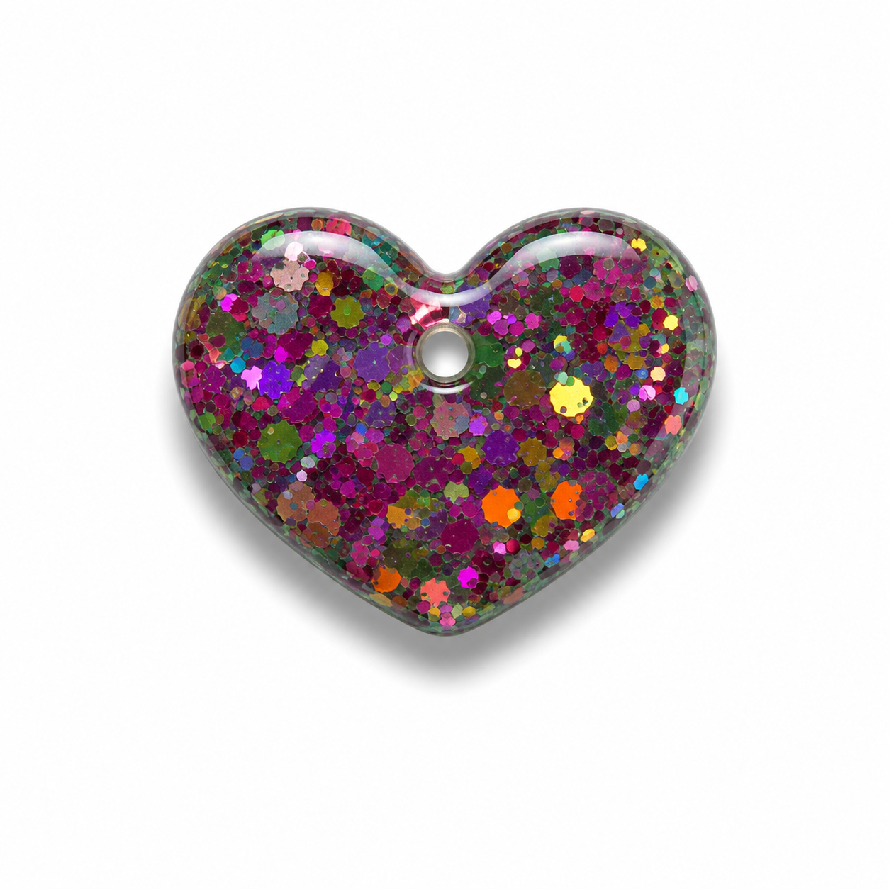 Hondentag glitter hart