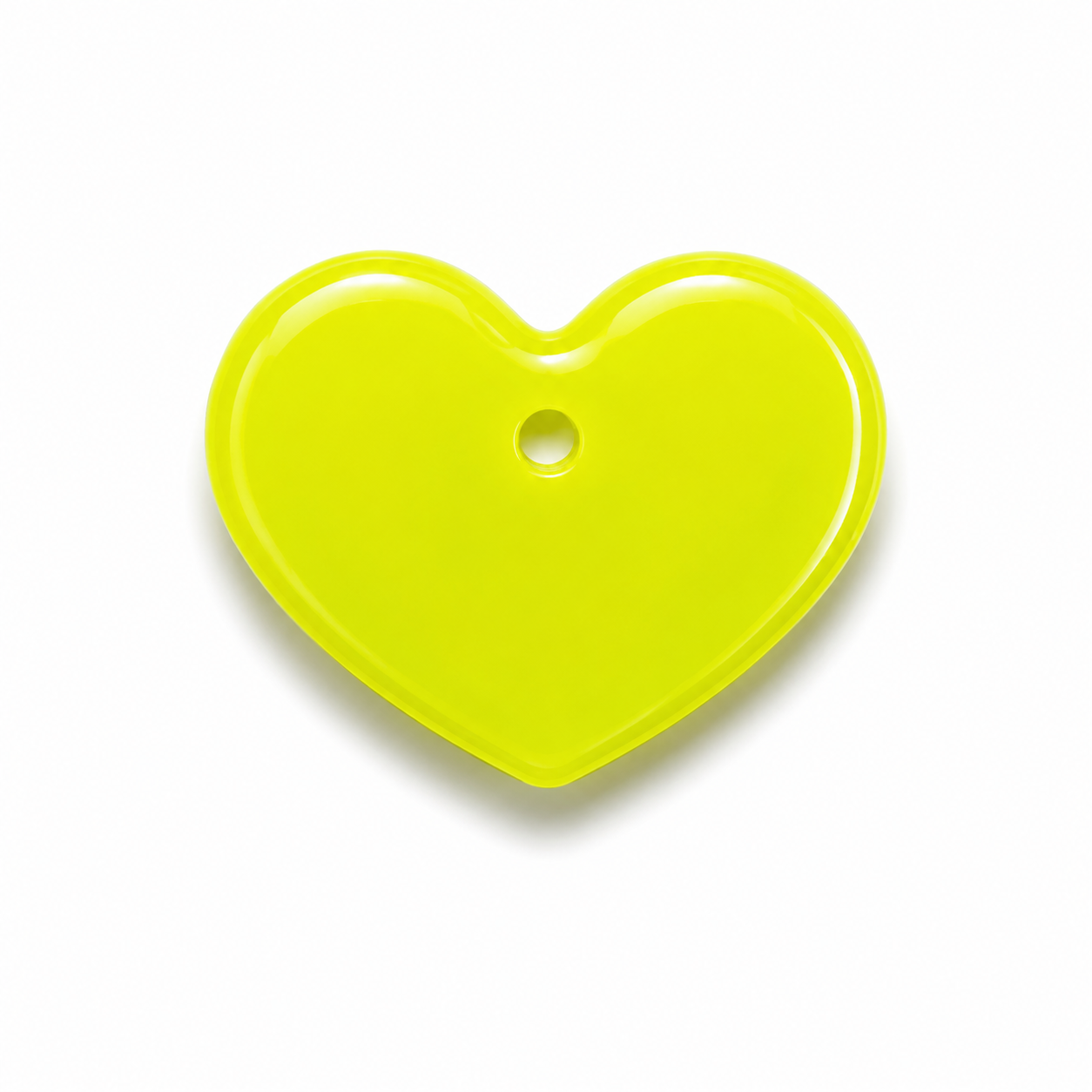 Hondentag glow in the dark hart