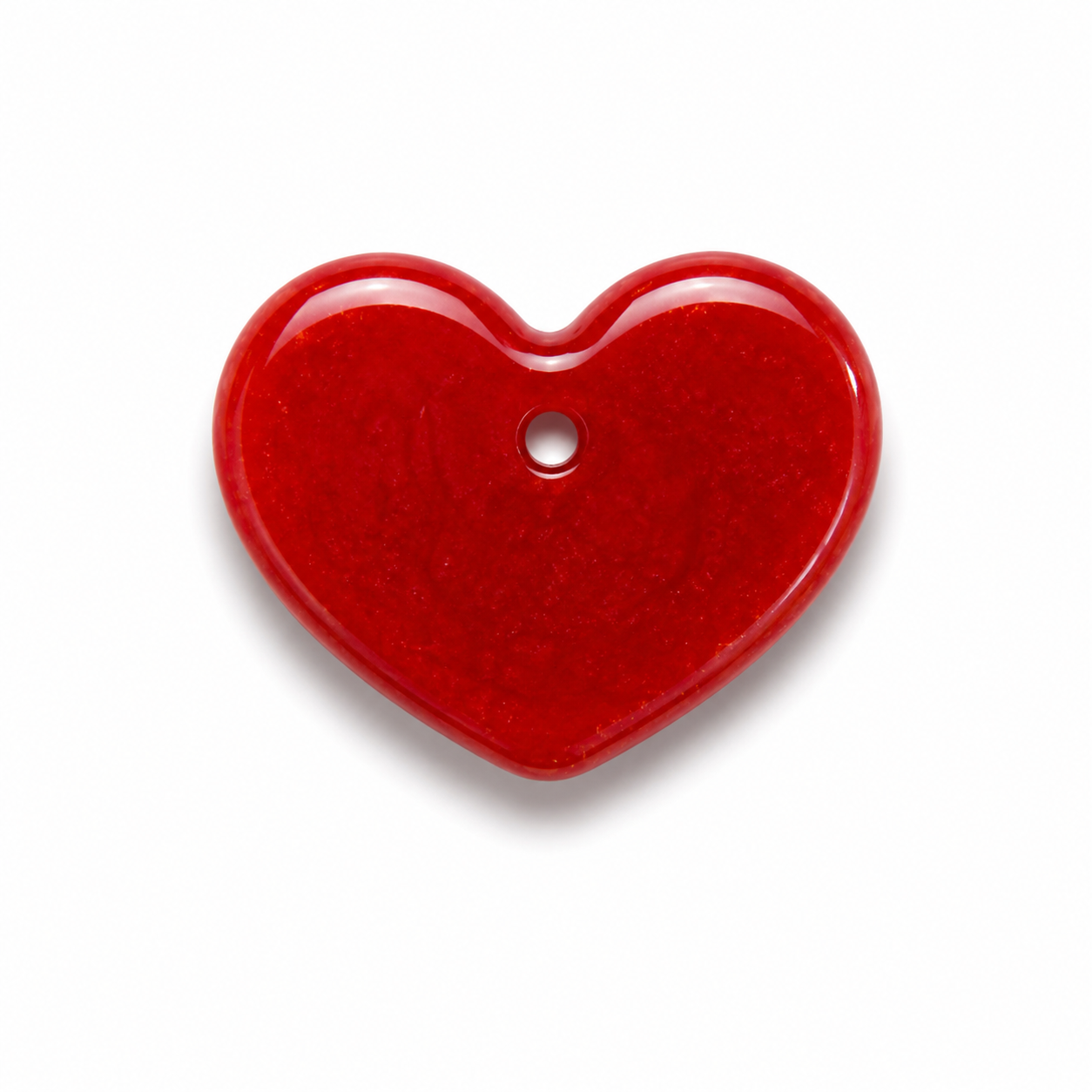 Hondentag roze metallic hart