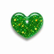 Hondentag groen glitters hart