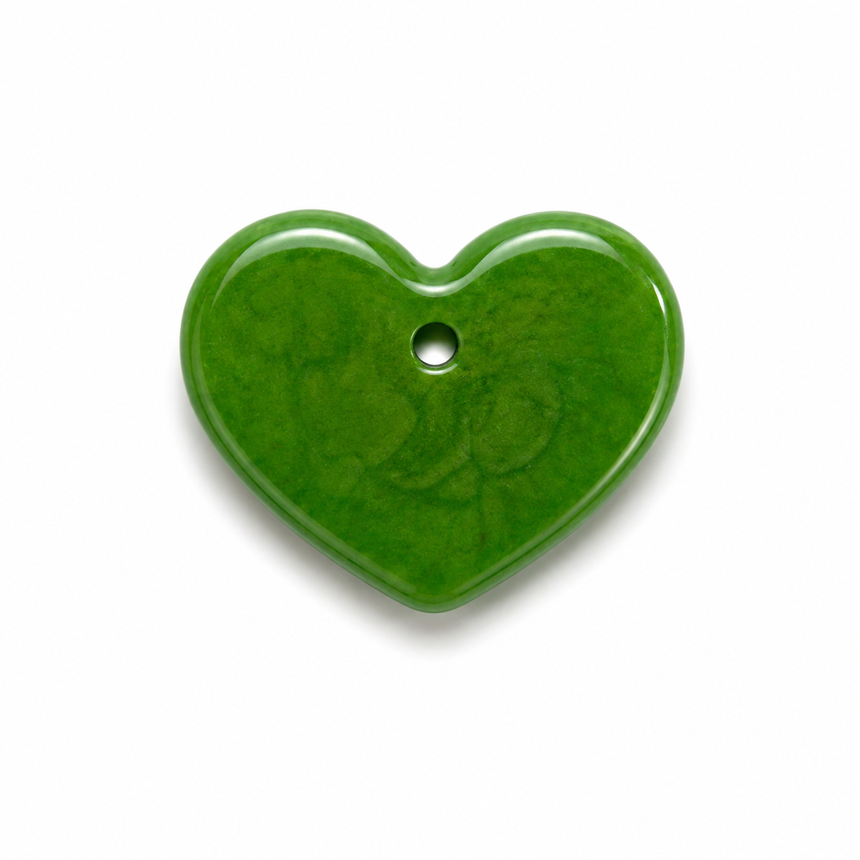 Hondentag groen metallic hart