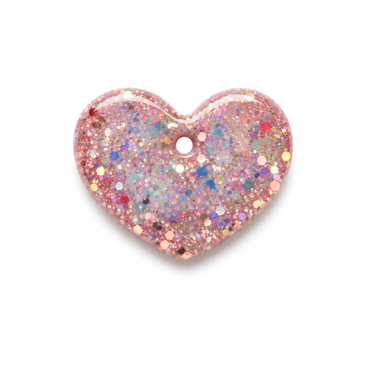Hondentag glitter hart