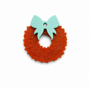 Hondentag oranje mint krans