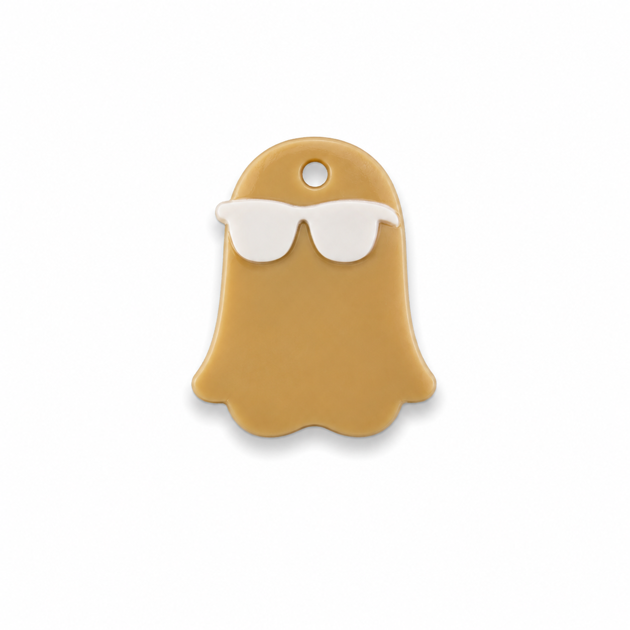 Hondentag cool spook bril wit MINI