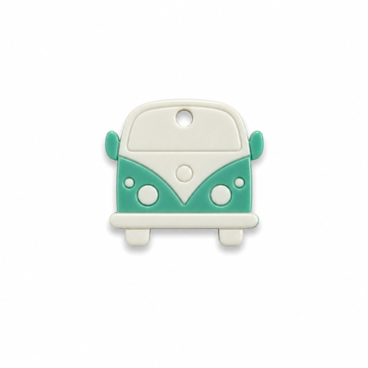 Hondentag wit mint VW bus MINI