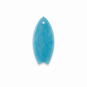 Hondentag glitter blauwe surfplank MINI