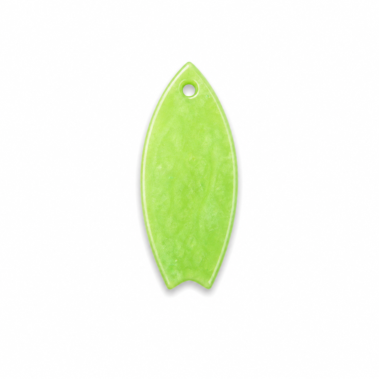 Hondentag glitter groene surfplank MINI