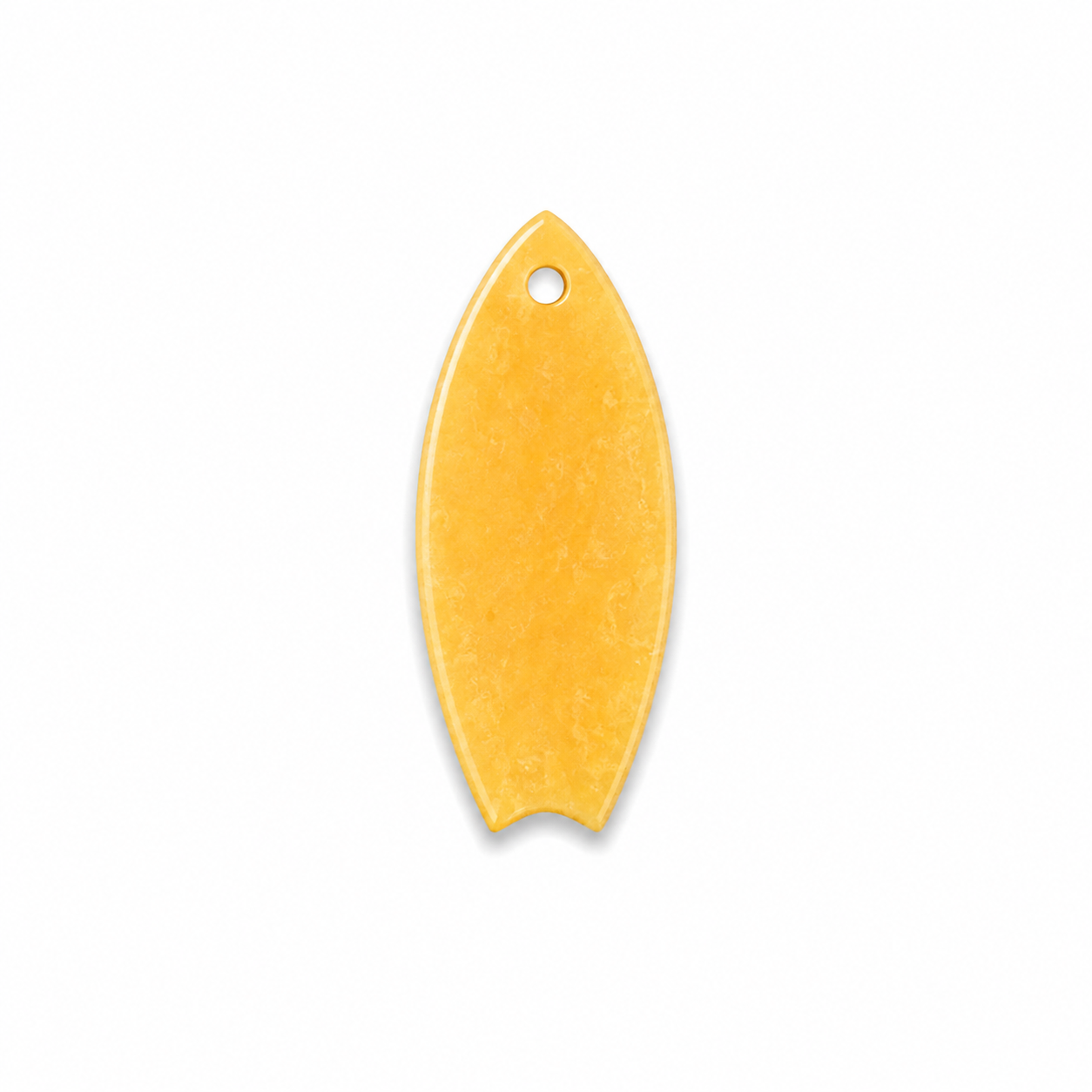 Hondentag glitter gele surfplank MINI