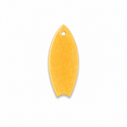 Hondentag glitter gele surfplank MINI
