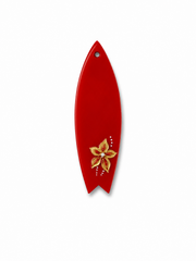 Hondentag zeester rood surfplank