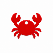 Hondentag rode krab