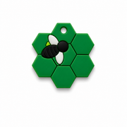 Hondentag bijen comb groen