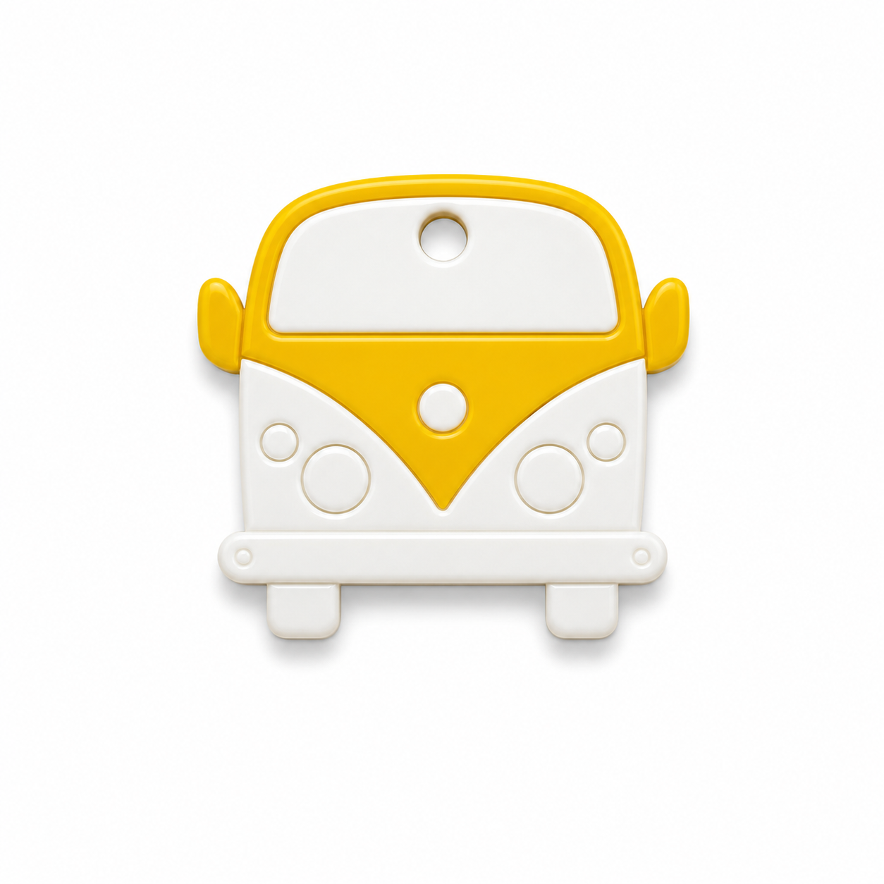 Hondentag geel wit VW busje