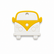 Hondentag geel wit VW busje