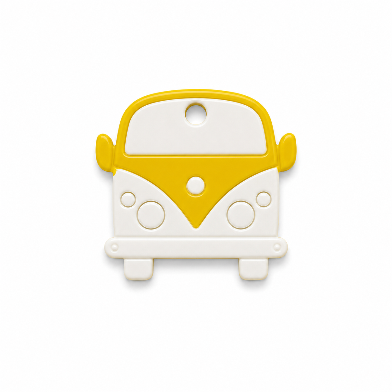 Hondentag geel wit VW busje MINI